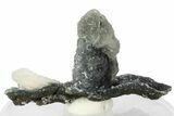 Stilbite Crystals on Quartz Chalcedony - India #183982-1